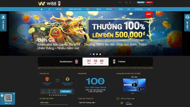 W88 - sòng bạc online lớn nhất châu Á