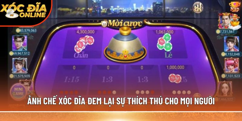 Ảnh chế xóc đĩa đem lại sự thích thú cho mọi người