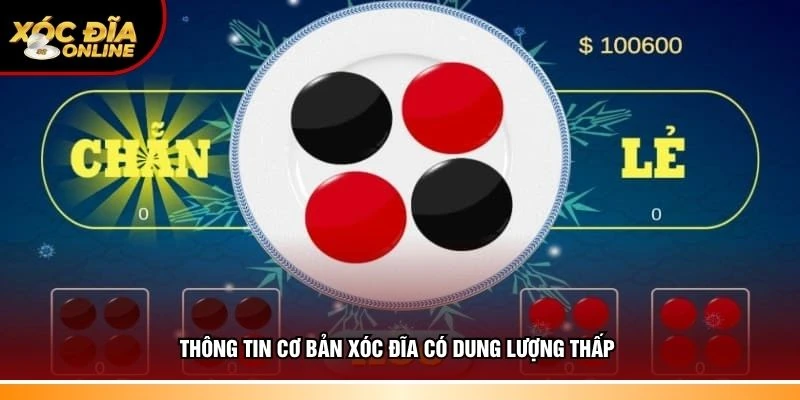 Khái niệm cơ bản xóc đĩa có dung lượng thấp