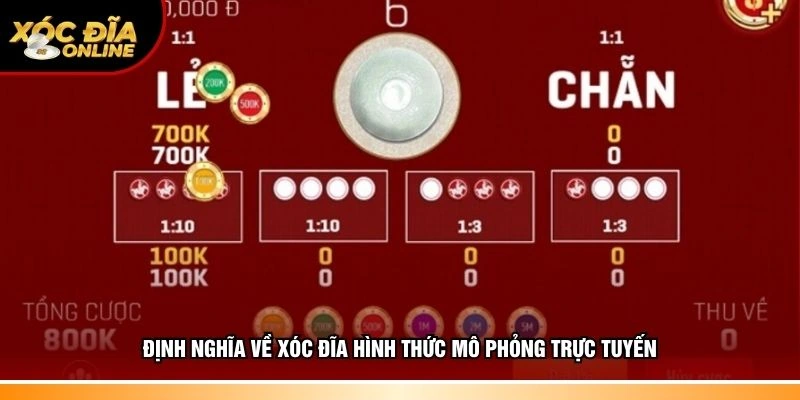 Khái niệm xóc đĩa hình thức mô phỏng trực tuyến