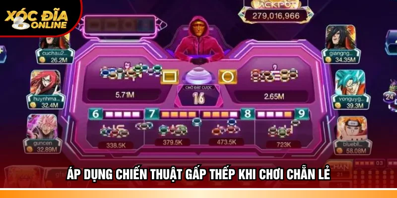 Áp dụng chiến thuật gấp thếp khi chơi chẵn lẻ
